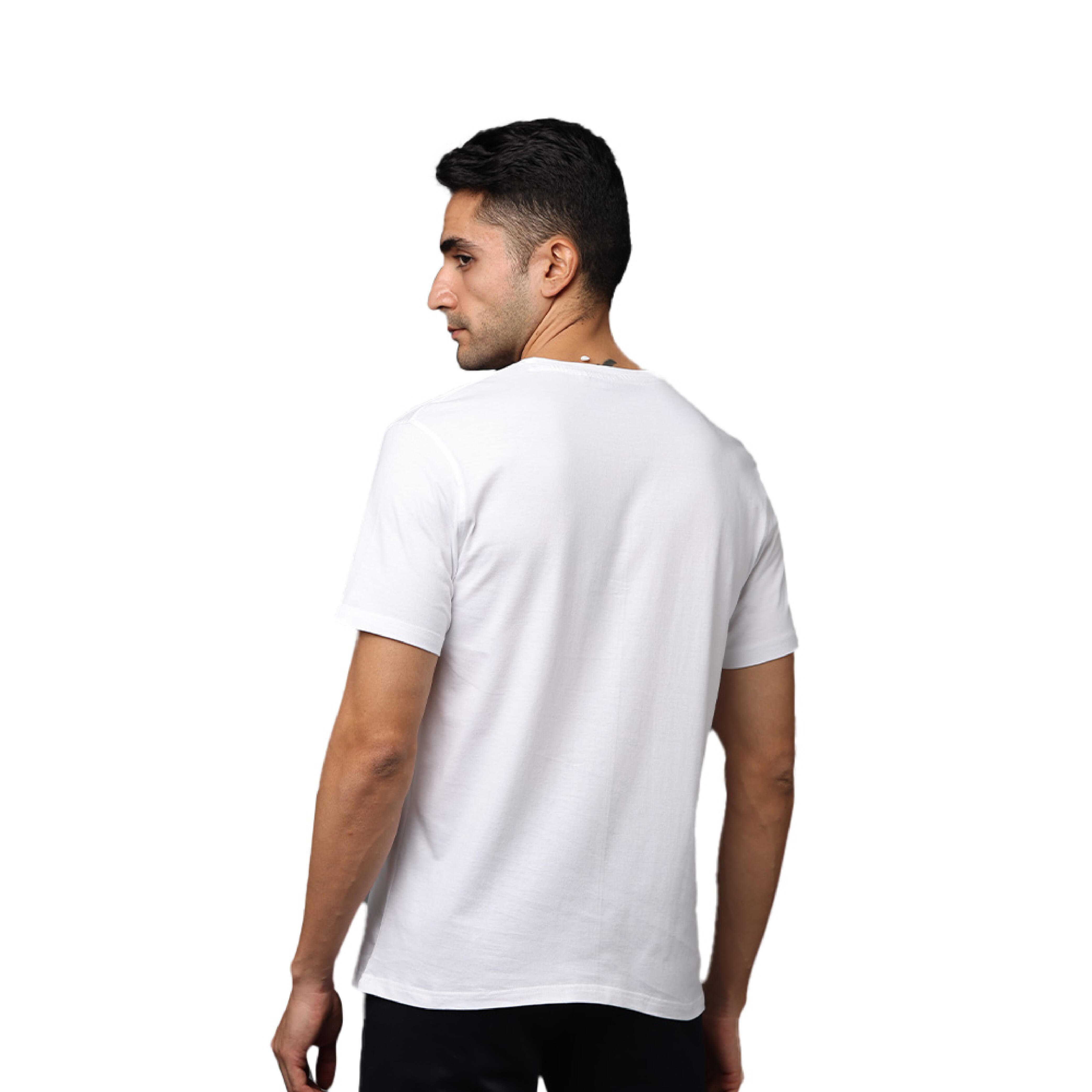 Men's Round Neck A1 T- Shirt - White